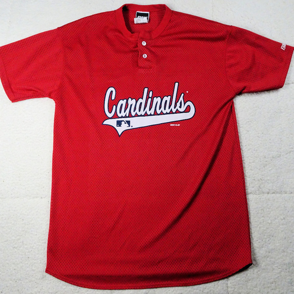 MLB St. Louis Cardinals Mesh Jersey Red Medium - Picture 1 of 7